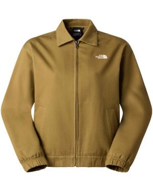 The North Face Zipped Twill Jacket - Green