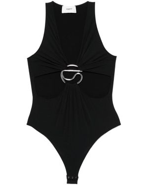 Coperni Cut-Out C-Logo Bodysuit - Black