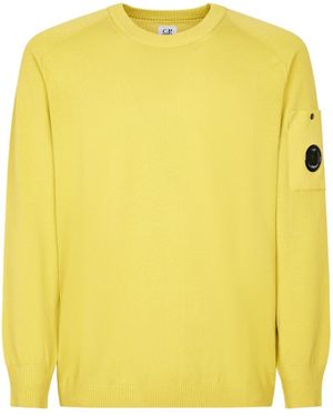 C.P. Company Crewneck Lens Jumper - Yellow