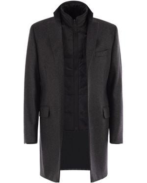 Fay 3-In-1 Double Coat - Black