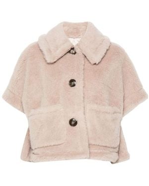 Max Mara Short-Sleeved Casual Jacket - Natural