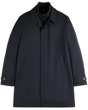 Fay Morning Crease-Resistant Coat - Blue