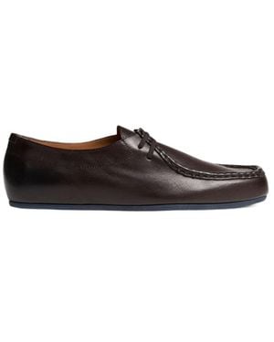 Jil Sander Hood Lace-Up Shoe - Brown