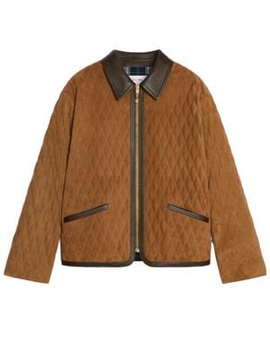 Celine Quilted Jacket - Brown