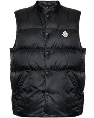 Moncler Stand-Up Collar Down Vest - Black