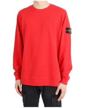 Stone Island Crew Neck Sweatshirt - Red