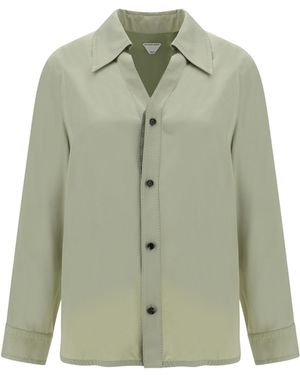 Bottega Veneta Twill Shirt - Green