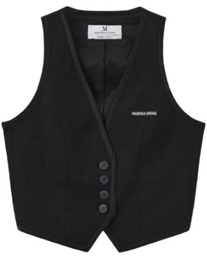 Marissa Chiara V-Neck Vest - Black