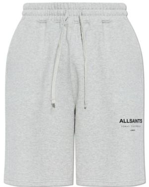 AllSaints Undrgrnd Logo Sweat Shorts - Grey
