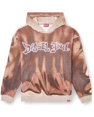 DIESEL Print Hoodie - Pink