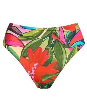 FARM Rio Floral Print Brazilian Bikini Set - Green
