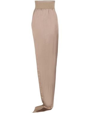 Rick Owens Long Skirts - Natural