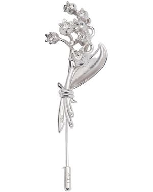 Dior Lily Of The Valley Brooch - White