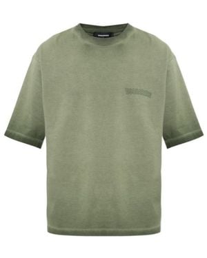 DSquared² Crew Neck Short-Sleeved T-Shirt - Green