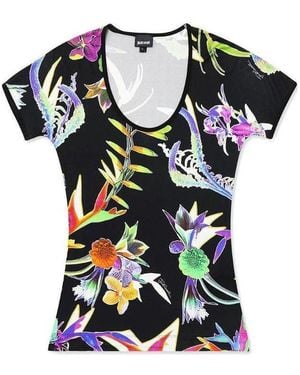 Just Cavalli Print T-Shirt - Black