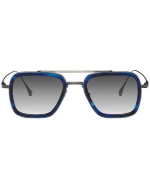 Dita Eyewear Carved Detail Sunglasses - White