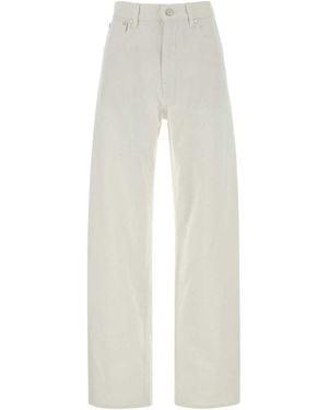 Jil Sander High Waist Denim Pants - White