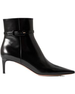 Gianvito Rossi Lindsay Leather Boots - Black