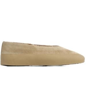 Le Monde Beryl Ski Shearling Ballet Flats - Natural