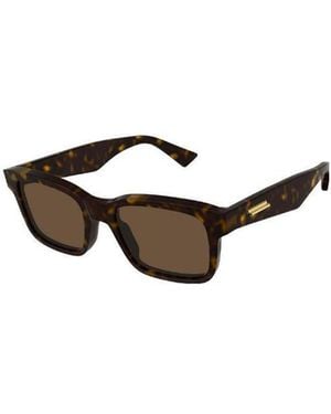Bottega Veneta Eyewear Rectangular-Frame Sunglasses - White