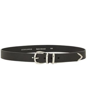 sunflower Adjustable Waist Belt - White