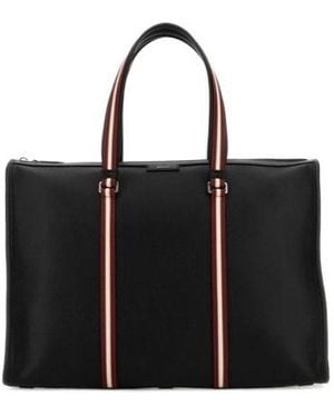 Bally Zipped Tote Bag - Black