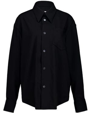 Ami Paris Ami オーバーサイズ シャープカラーシャツ - Blue