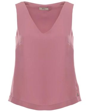 Herno Sleeveless V-Neck Top - Pink