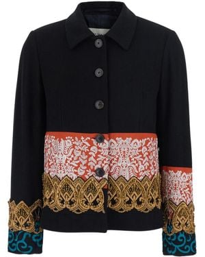 Dries Van Noten Long-Sleeve Casual Jacket - Black