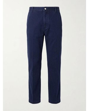 Gucci Button-Fly Chino Trousers - Blue