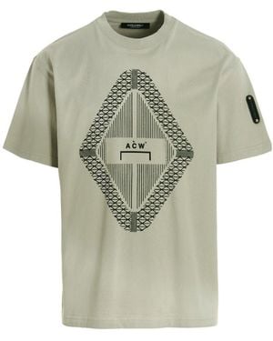 A_COLD_WALL* A-Cold-Wall* Gradient Logo Printed Crewneck T-Shirt - Green