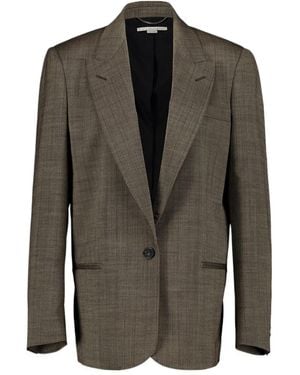 Stella McCartney Classic Single-Breasted Blazer - Green