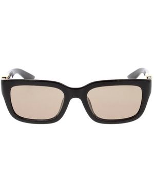 Bottega Veneta Eyewear Rectangle Frame Sunglasses - White
