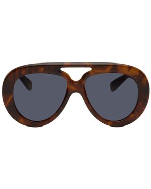 Loewe Aviator Frame Sunglasses - Blue