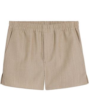Ami Paris Ami Elastic Waist Shorts - Natural
