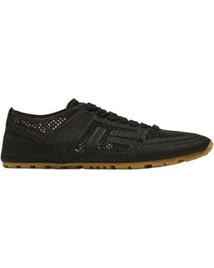 Balmain Racer 45 Macramé Trainers - Black