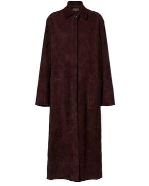 Stouls Suede Coat - Red