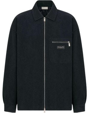 Dior Homme Cd Couture Zipped Overshirt - Black