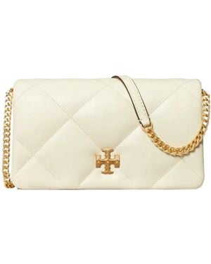 Tory Burch Kira Quilted Crossbody Bag - Natural