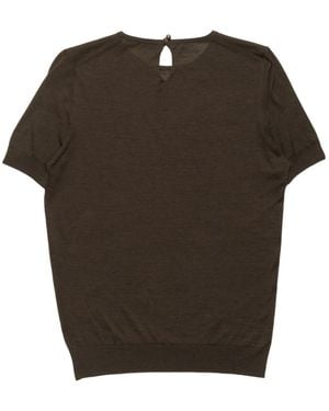 Acne Studios Silk Knit Top - Green