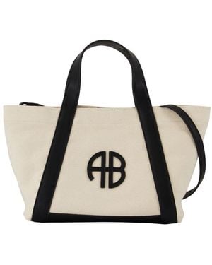 Anine Bing Small Cara Shopper Bag - Natural