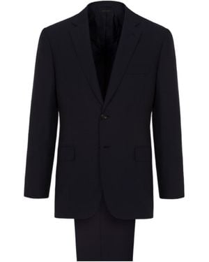 Brioni Essential Gabardine Brunico Suit - Blue
