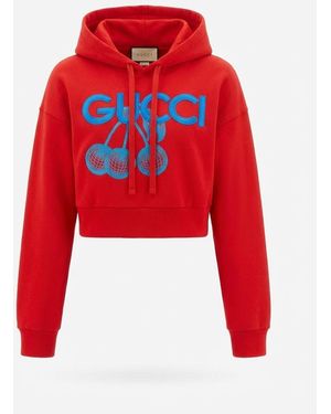 Gucci Logo-Embroidered Cotton Hoodie