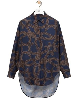 Loewe Paulas Ibiza Relaxed Printed Top - Blue