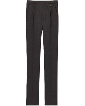 Saint Laurent Tapered Trousers - Black