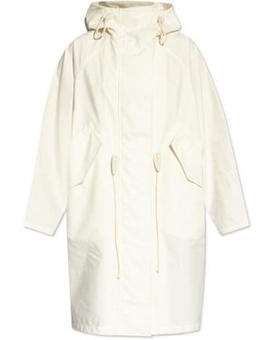 Jil Sander Hooded Parka - White
