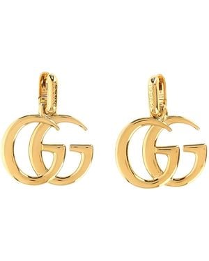 Gucci Gg Marmont Mini Earrings - Metallic