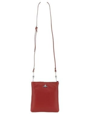 Vivienne Westwood Logo Shoulder Bag - Red