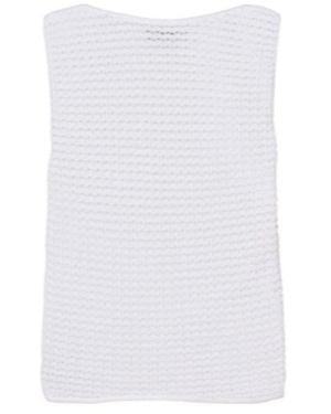 Vince Crochet Cotton-Blend Top - White
