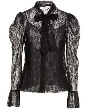 Chloé Bow-Tie Blouse - Black